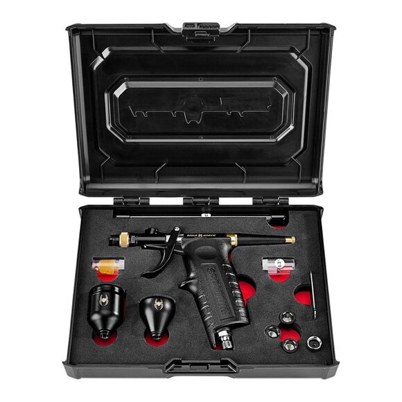 BLACK WIDOW by SPECTRUM Gravity-Feed Trigger Dual-Action Airbrush NIB - Picture 4 of 4